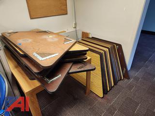 (23) Trapezoid Tables with Legs